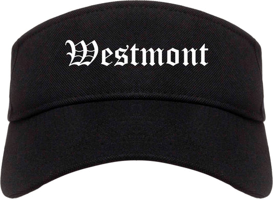 Westmont Pennsylvania PA Old English Mens Visor Cap Hat Black