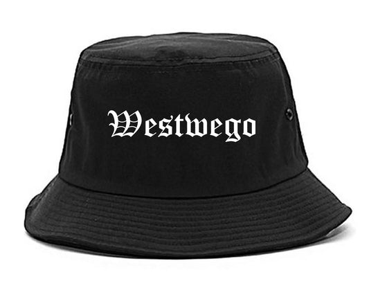 Westwego Louisiana LA Old English Mens Bucket Hat Black