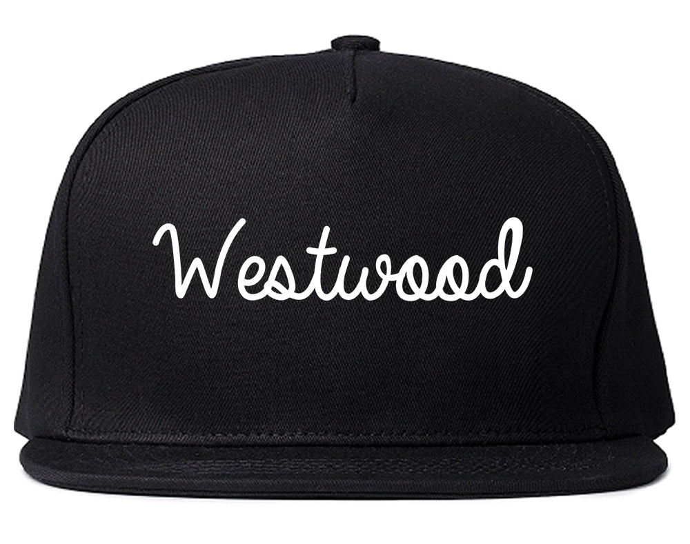 Westwood New Jersey NJ Script Mens Snapback Hat Black