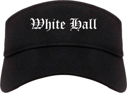 White Hall Arkansas AR Old English Mens Visor Cap Hat Black