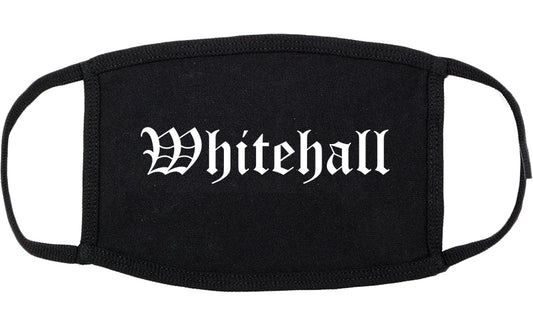 Whitehall Ohio OH Old English Cotton Face Mask Black