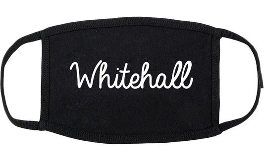 Whitehall Ohio OH Script Cotton Face Mask Black