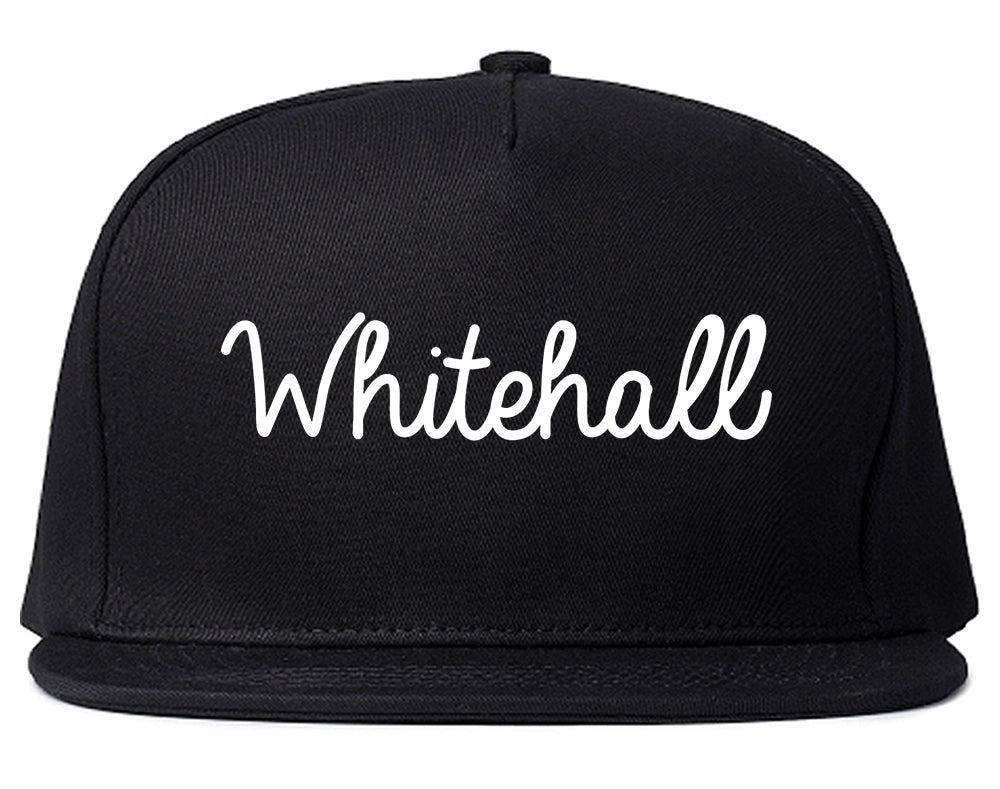 Whitehall Ohio OH Script Mens Snapback Hat Black