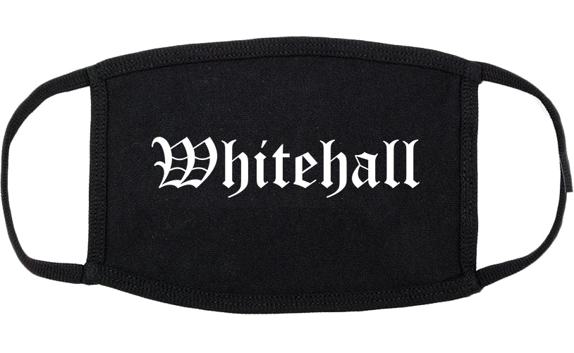 Whitehall Pennsylvania PA Old English Cotton Face Mask Black