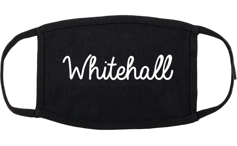 Whitehall Pennsylvania PA Script Cotton Face Mask Black