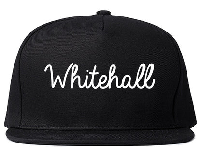 Whitehall Pennsylvania PA Script Mens Snapback Hat Black