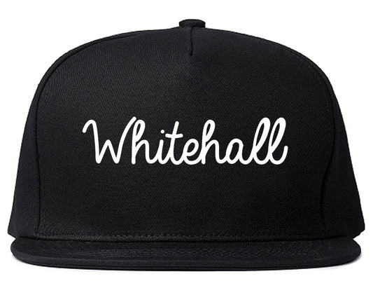 Whitehall Pennsylvania PA Script Mens Snapback Hat Black