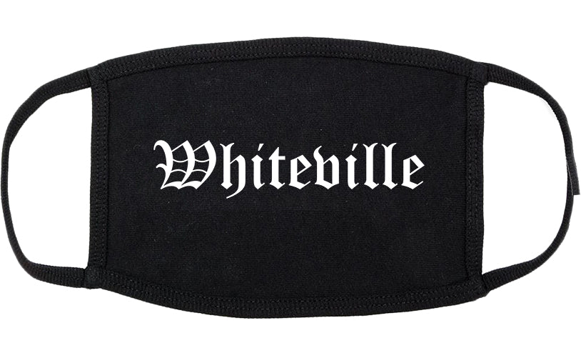 Whiteville Tennessee TN Old English Cotton Face Mask Black