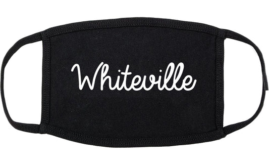 Whiteville Tennessee TN Script Cotton Face Mask Black