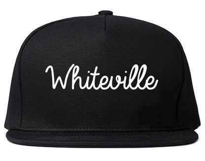Whiteville Tennessee TN Script Mens Snapback Hat Black