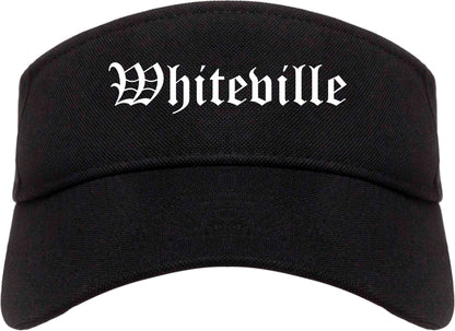 Whiteville Tennessee TN Old English Mens Visor Cap Hat Black