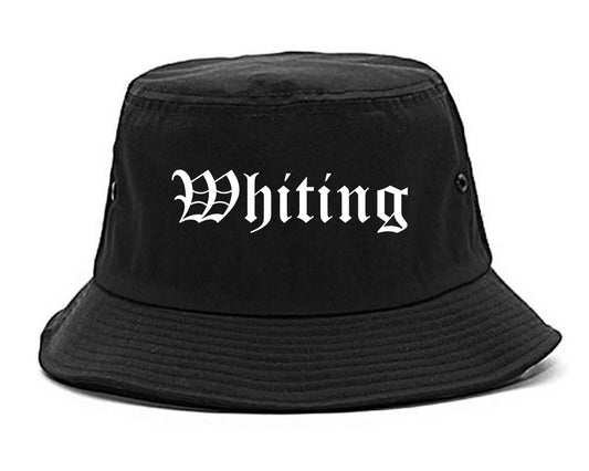 Whiting Indiana IN Old English Mens Bucket Hat Black