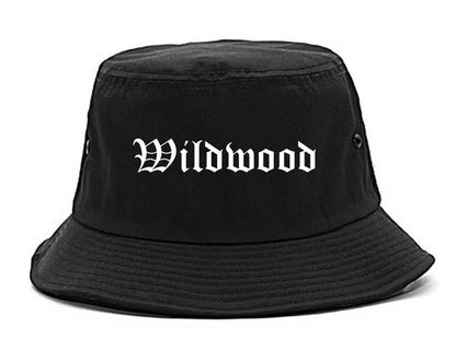 Wildwood Missouri MO Old English Mens Bucket Hat Black