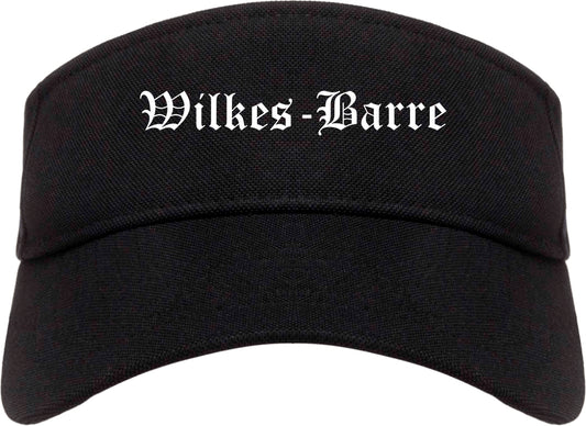 Wilkes Barre Pennsylvania PA Old English Mens Visor Cap Hat Black