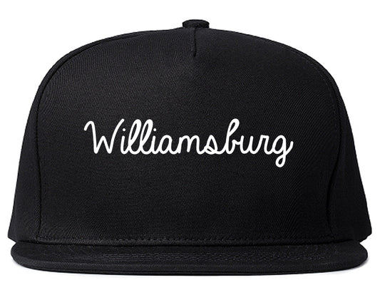 Williamsburg Kentucky KY Script Mens Snapback Hat Black