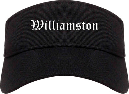 Williamston North Carolina NC Old English Mens Visor Cap Hat Black