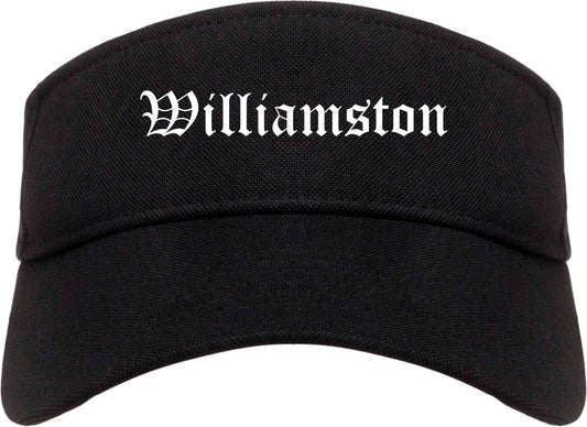 Williamston North Carolina NC Old English Mens Visor Cap Hat Black