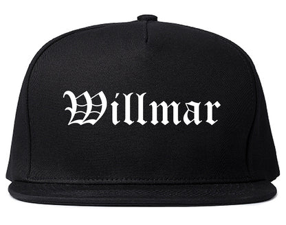 Willmar Minnesota MN Old English Mens Snapback Hat Black