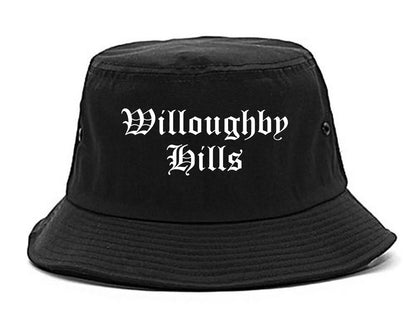 Willoughby Hills Ohio OH Old English Mens Bucket Hat Black