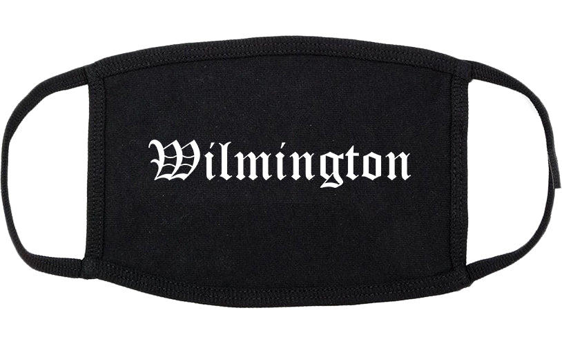 Wilmington Ohio OH Old English Cotton Face Mask Black