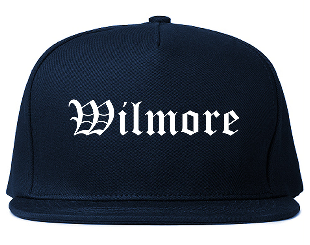 Wilmore Kentucky KY Old English Mens Snapback Hat Navy Blue