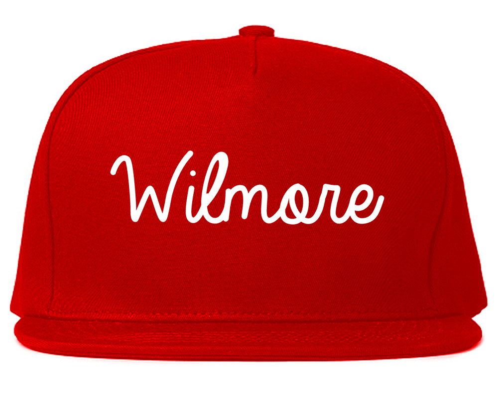 Wilmore Kentucky KY Script Mens Snapback Hat Red
