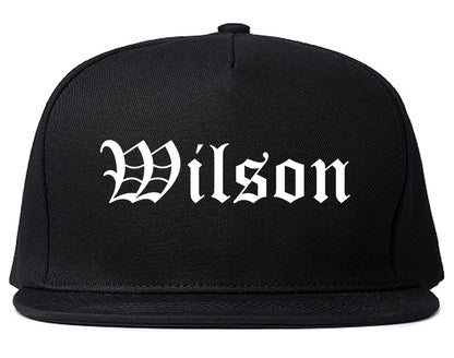 Wilson North Carolina NC Old English Mens Snapback Hat Black