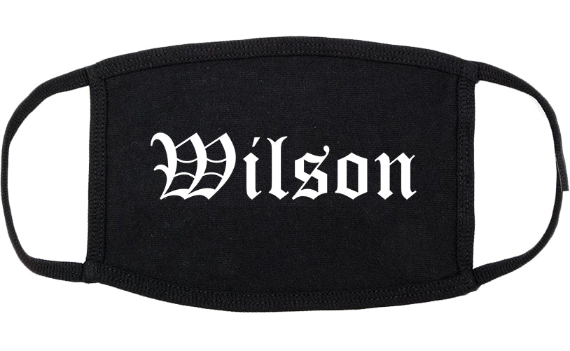 Wilson Pennsylvania PA Old English Cotton Face Mask Black