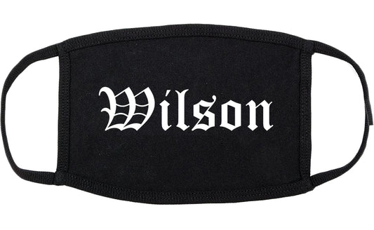 Wilson Pennsylvania PA Old English Cotton Face Mask Black