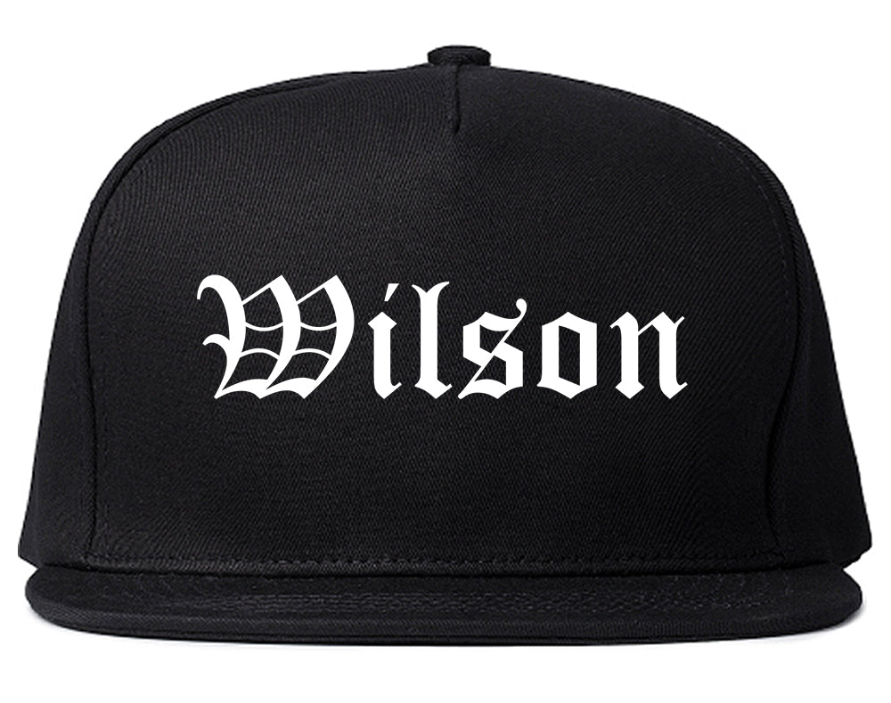 Wilson Pennsylvania PA Old English Mens Snapback Hat Black