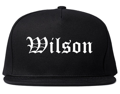 Wilson Pennsylvania PA Old English Mens Snapback Hat Black