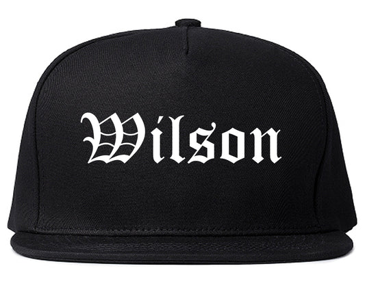 Wilson Pennsylvania PA Old English Mens Snapback Hat Black