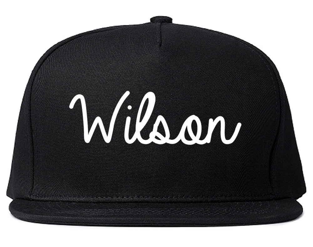 Wilson Pennsylvania PA Script Mens Snapback Hat Black