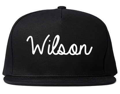 Wilson Pennsylvania PA Script Mens Snapback Hat Black