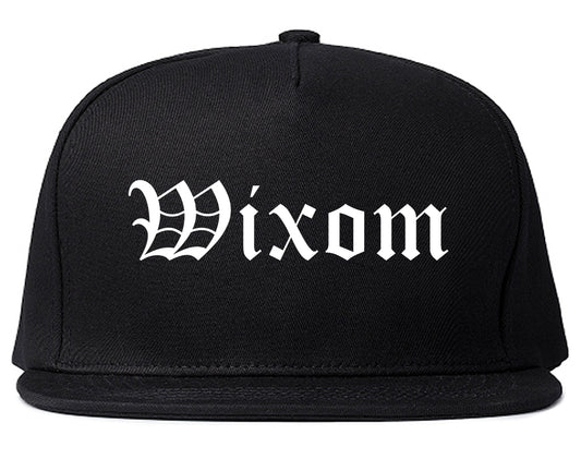 Wixom Michigan MI Old English Mens Snapback Hat Black