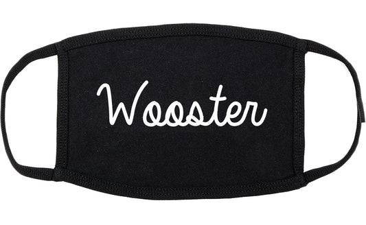 Wooster Ohio OH Script Cotton Face Mask Black