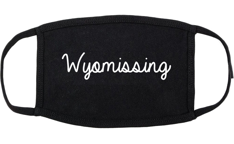 Wyomissing Pennsylvania PA Script Cotton Face Mask Black