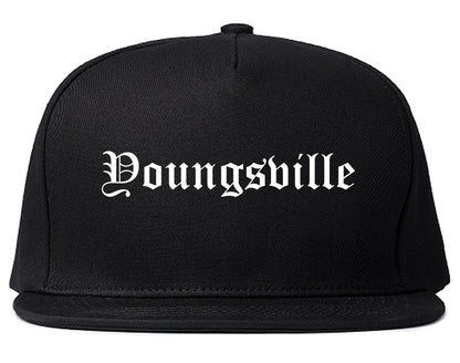 Youngsville Louisiana LA Old English Mens Snapback Hat Black
