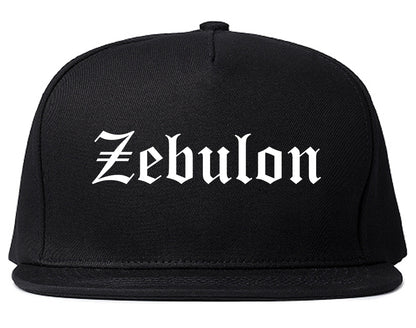 Zebulon North Carolina NC Old English Mens Snapback Hat Black